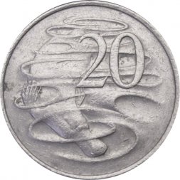 Австралия 20 центов 1982 год - Утконос