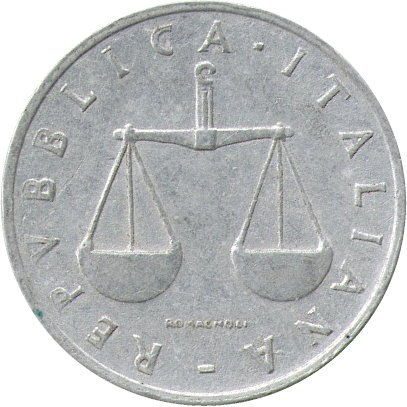 Италия 1 лира 1954 год
