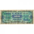 Франция 100 франков 1944 год - 2-ой выпуск, без серии - оккупация - F