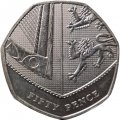 Великобритания 50 пенсов 2010 год BU