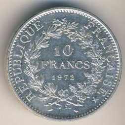 Франция 10 франков 1972 год