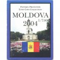 Набор из 8 пробных евромонет Молдавия 2004 год (в буклете)