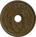 Дания 1 эре 1935 год - Король Кристиан X
