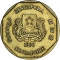 Сингапур 1 доллар 1990 год