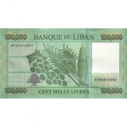 Ливан 100000 ливров 2022 год - UNC