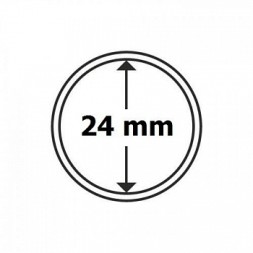 Капсула для хранения монет диаметром 24 мм