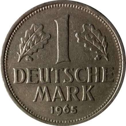 ФРГ 1 марка 1965 год (D)
