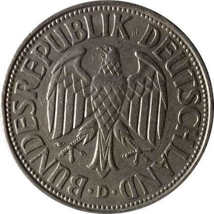 ФРГ 1 марка 1965 год (D)