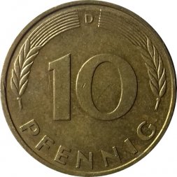 ФРГ 10 пфеннигов 1994 год (D)