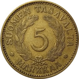 Финляндия 5 марок 1931 год VF