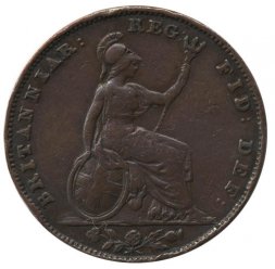 Великобритания 1 фартинг 1838 год