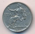 Италия 1 лира 1923 год