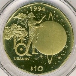 Маршалловы острова 10 долларов 1994 год