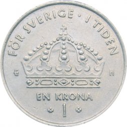 Швеция 1 крона 2003 год - Король Карл XVI Густав