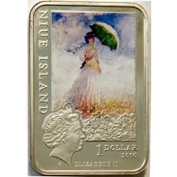 Ниуэ 1 доллар 2010 год - Известные художники - Клод Моне