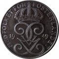 Швеция 2 эре 1949 год - Король Густав V