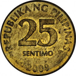Филиппины 25 сентимо 2009 год