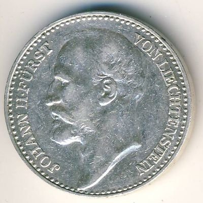 Лихтенштейн 1 крона 1900 год