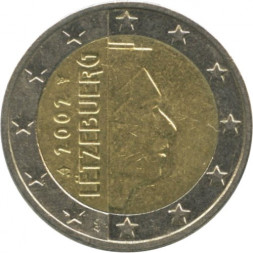 Люксембург 2 евро 2002 год