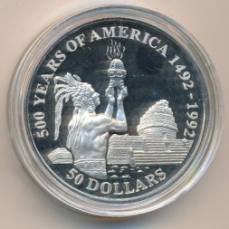 Острова Кука 50 долларов 1991 год