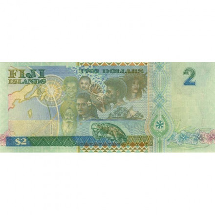 Фиджи 2 доллара 2000 год - Миллениум UNC