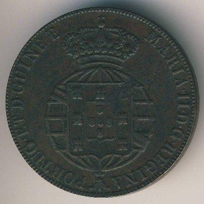 Ангола 1/2 макуты 1851 год