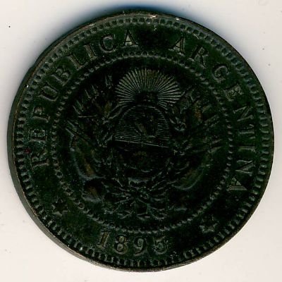 Аргентина 1 сентаво 1895 год