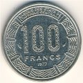 Габон 100 франков 1977 год - Антилопы