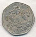 Барбадос 1 доллар 1973 год - Летучая рыба