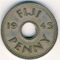 Фиджи 1 пенни 1945 год