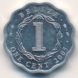 Белиз 1 цент 2005 год
