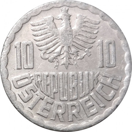 Австрия 10 грошей 1986 год