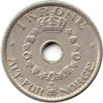 Норвегия 1 крона 1949 год - Король Хокон VII