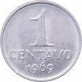 Бразилия 1 сентаво 1969 год