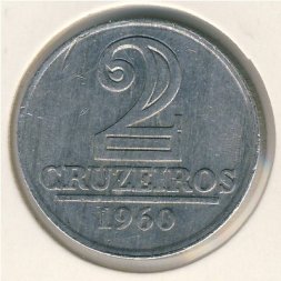 Бразилия 2 крузейро 1960 год