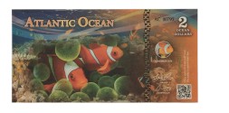 Атлантический океан - 2 океан-доллара 2016 год - Рыба-клоун