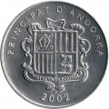 Андорра 1 сантим 2002 год - Агнец Божий