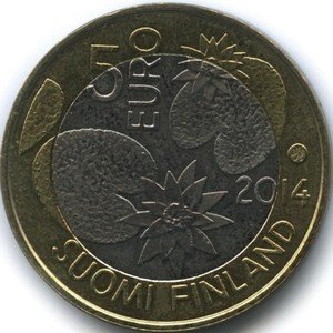 Финляндия 5 евро 2014 год - Северная природа - Вода