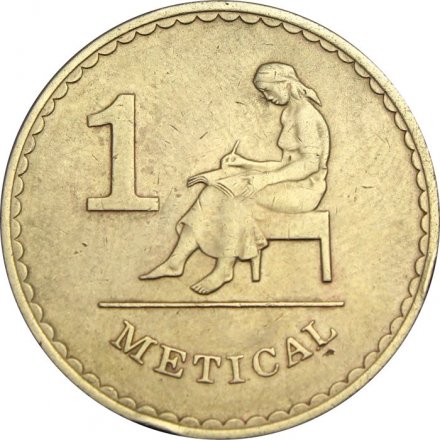 Мозамбик 1 метикал 1980 год