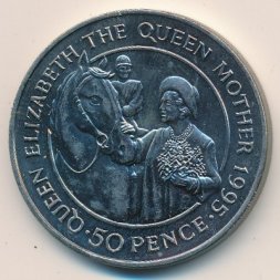 Остров Святой Елены 50 пенсов 1995 год