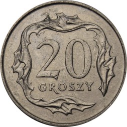 Польша 20 грошей 2008 год