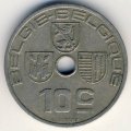 Бельгия 10 сантимов 1939 год BELGIE-BELGIQUE