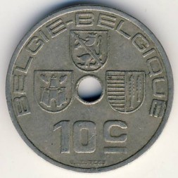 Монета Бельгия 10 сентим 1939 год BELGIE-BELGIQUE