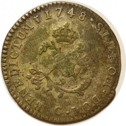 Франция 2 соля 1748 год (C)