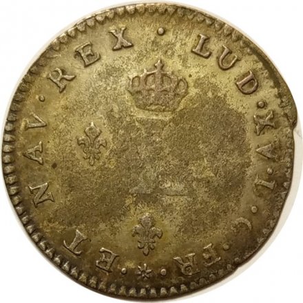 Франция 2 соля 1748 год (C)