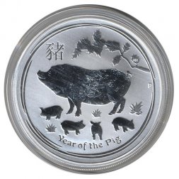 Австралия 1 доллар 2019 год - Восточный календарь. Год Свиньи