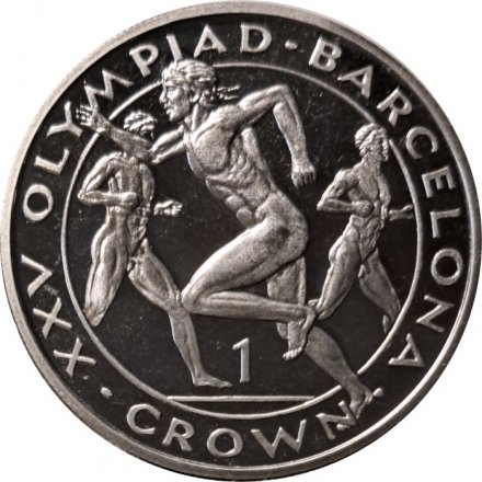 Гибралтар 1 крона 1992 год - XXV Летние Олимпийские игры, Барселона 1992. Бег