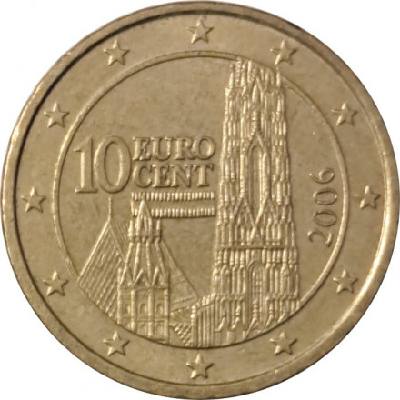Австрия 10 евроцентов 2006 год