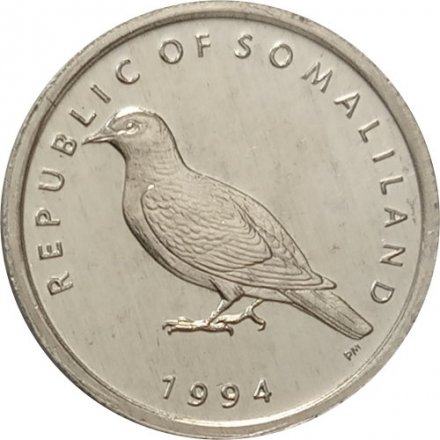 Сомалиленд 1 шиллинг 1994 год - Сомалийский голубь UNC