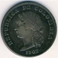 Колумбия 50 сентаво 1902 год